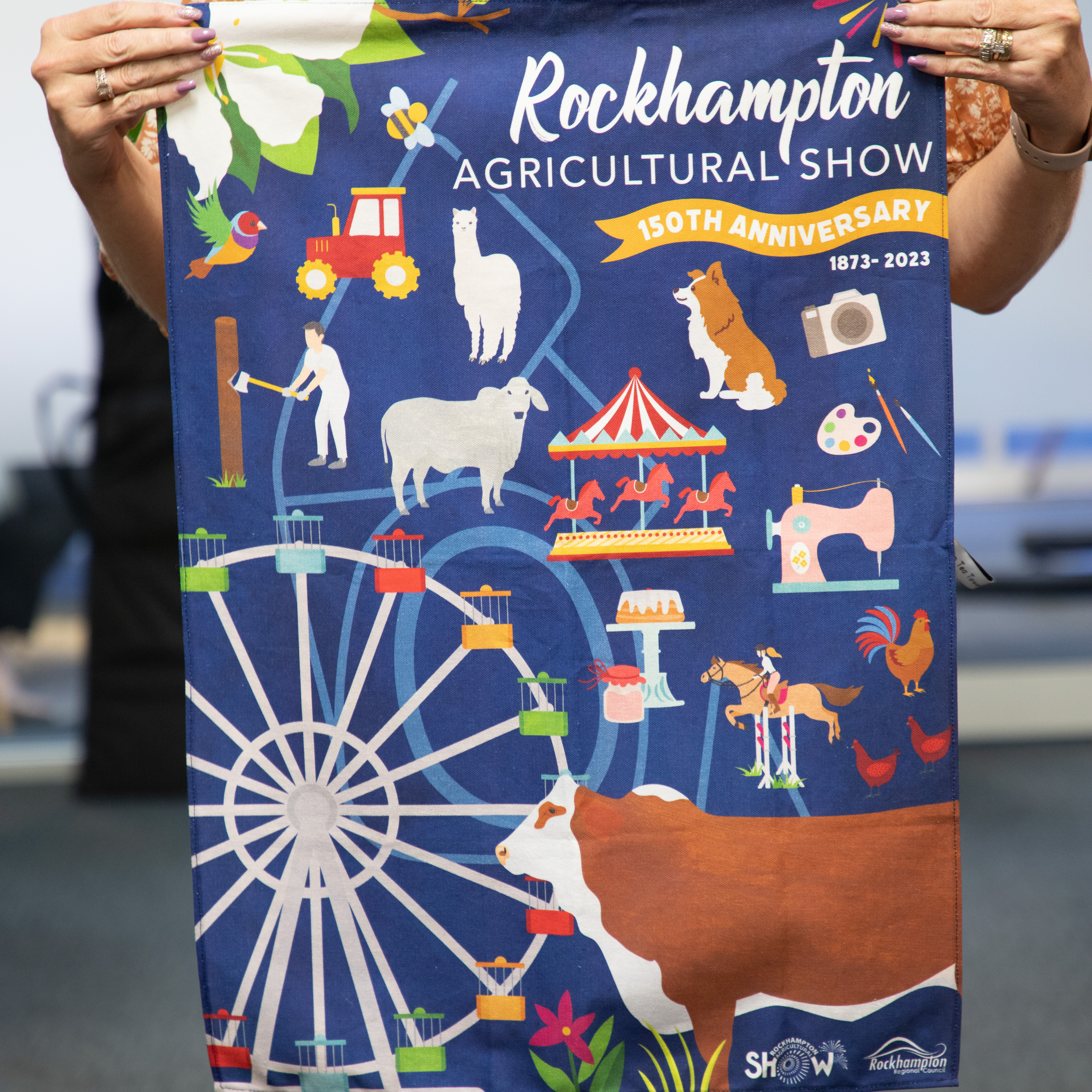Rockhampton Agricultural Show 150th Anniversary Tea Towel